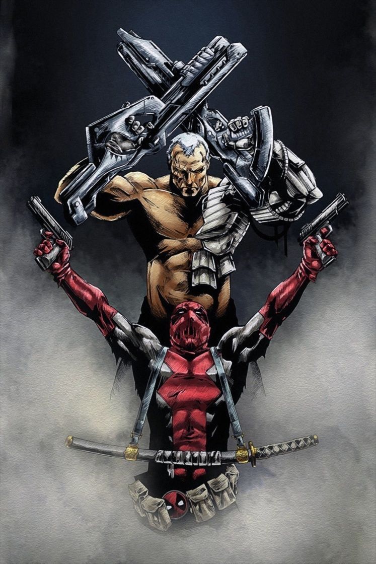 24*36inch Deadpool Cable Comics Art Silk Poster. Deadpool wallpaper, Cable marvel, Deadpool comic