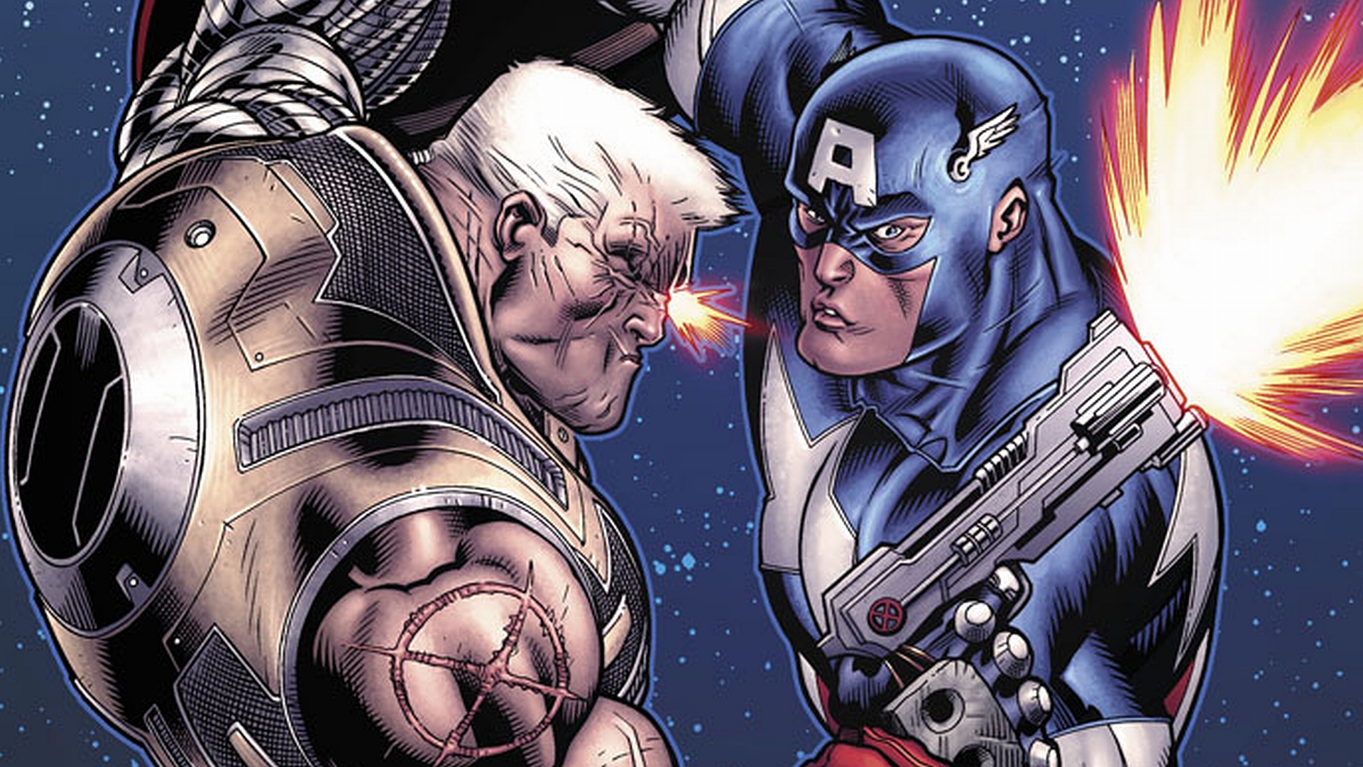 Cable Marvel Comics Captain America Wallpaper:1920x1080