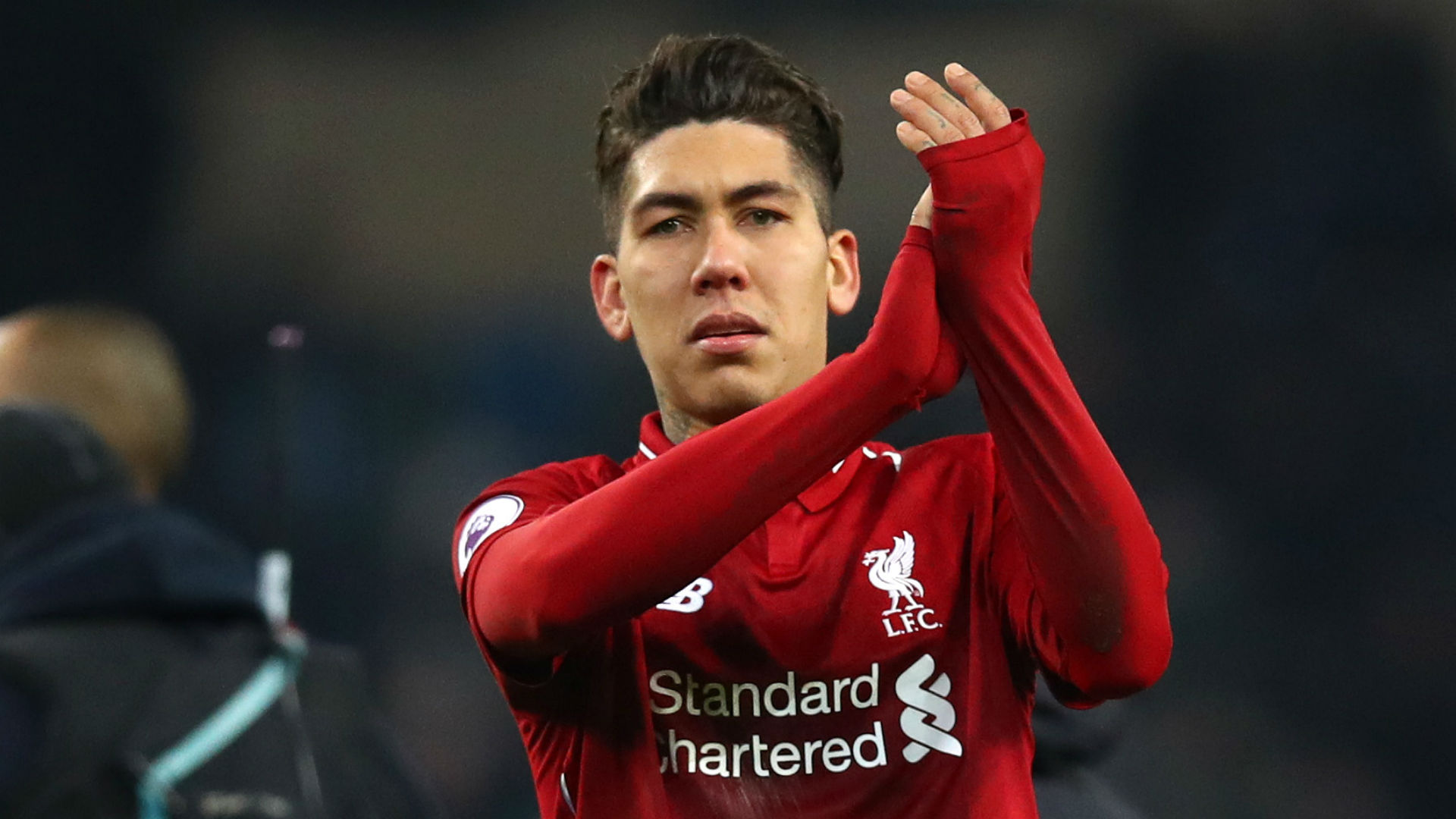 Firmino Trains Alongside Liverpool Team Mates
