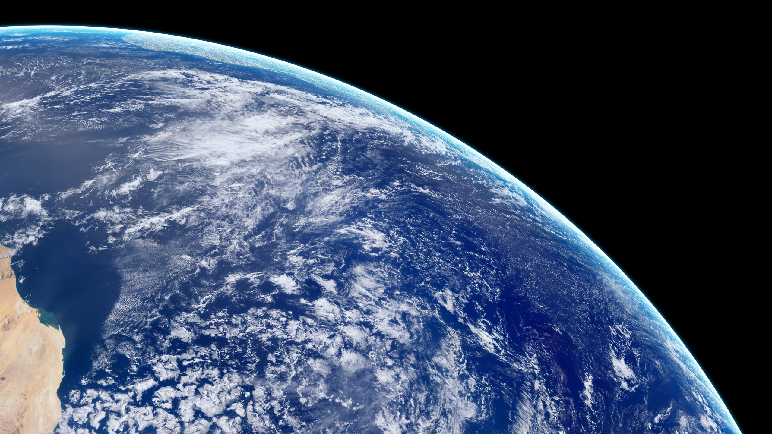 Download clouds, earth, view from space 2560x1440 wallpaper, dual wide 16:9 2560x1440 HD image, background, 6544