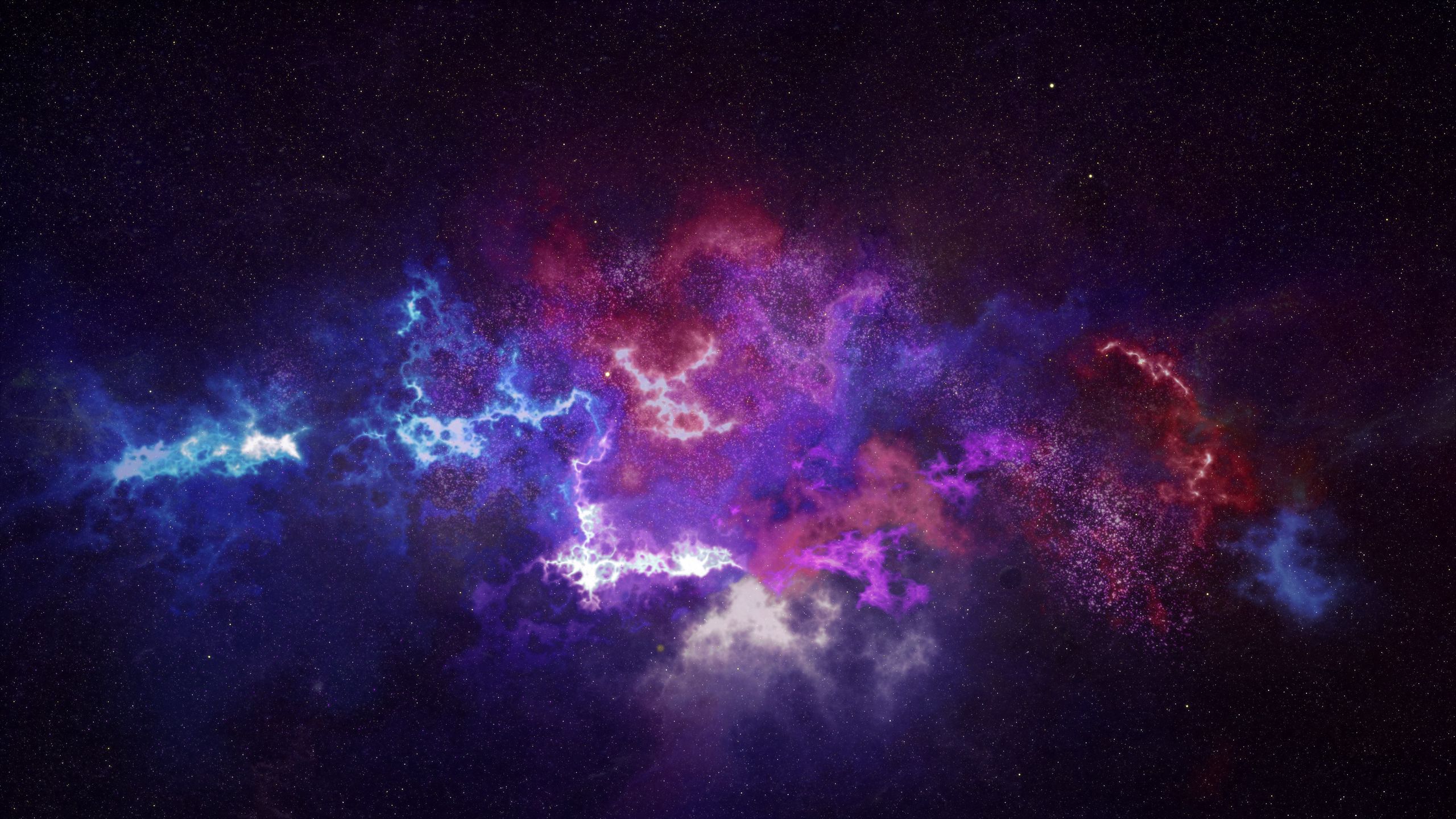 Download wallpaper 2560x1440 outer space, galaxy, constellation widescreen 16:9 HD background