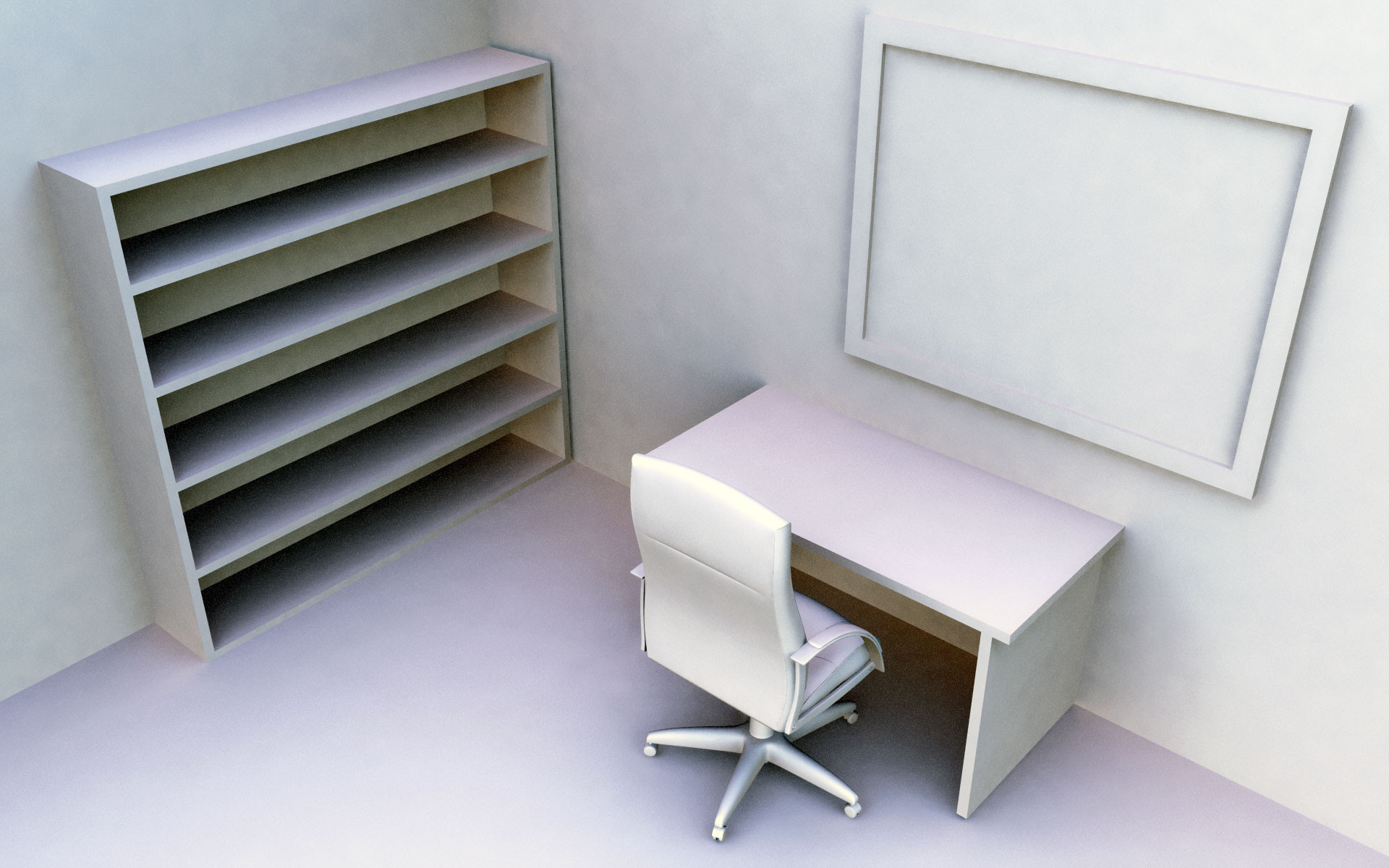 Desk and Shelves Desktop