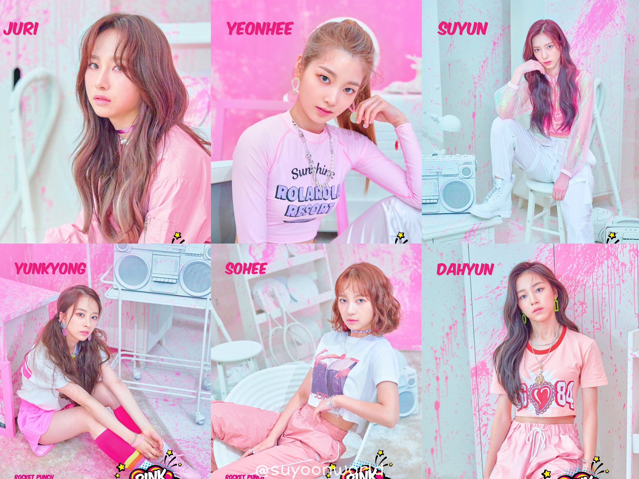 CHIQUITA Punch teasers from Pink Punch to Ring Ring # RocketPunch #로켓펀치