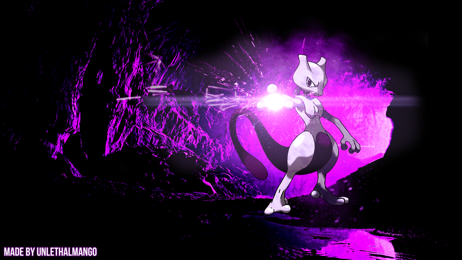 Download Shiny Mewtwo In Pokemon Go Wallpaper