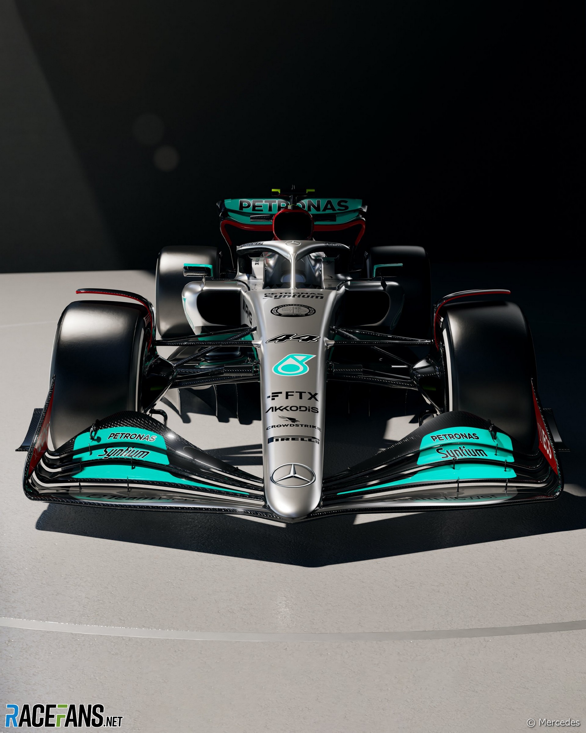 Mercedes W13 launch, 2022 · RaceFans