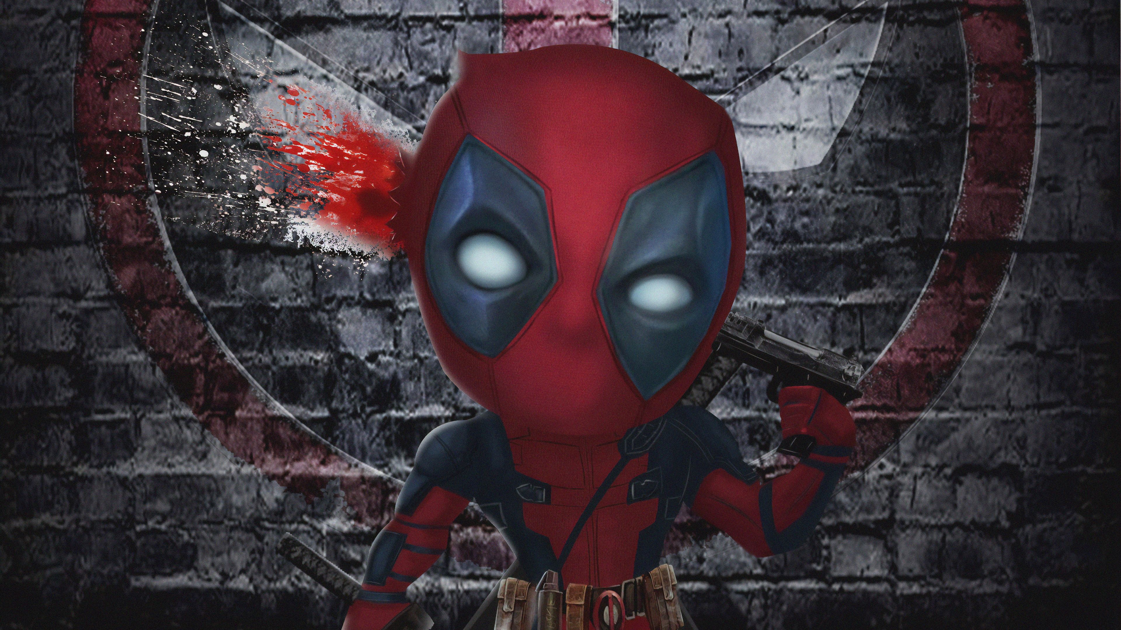 Chibi Deadpool Superheroes Wallpaper, Hd Wallpaper, Digital Art Wallpaper, Deadpool Wallpaper, Artwork Wallpaper. Deadpool Wallpaper, Spiderman Artwork, Chibi