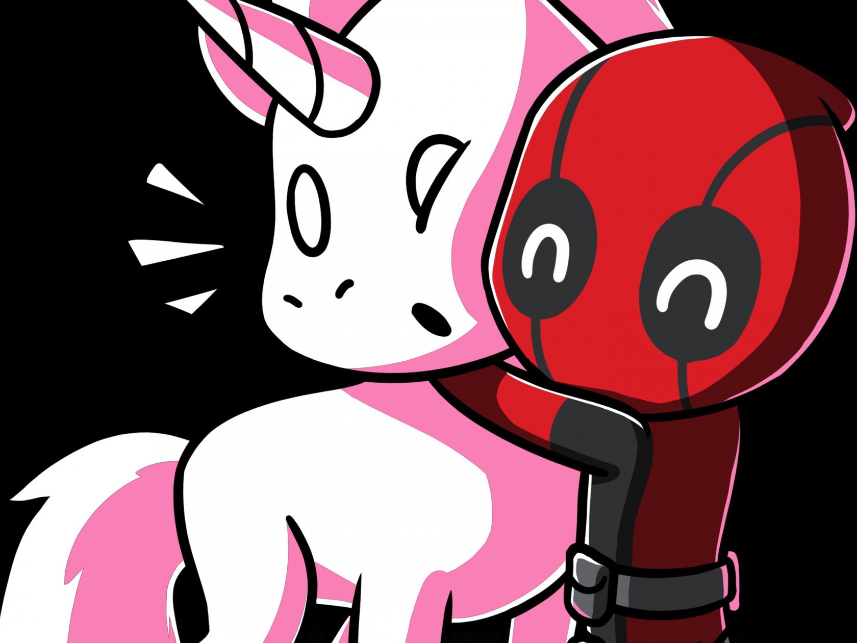 Wallpaper 4k Deadpool Loves Unicorns Wallpaper