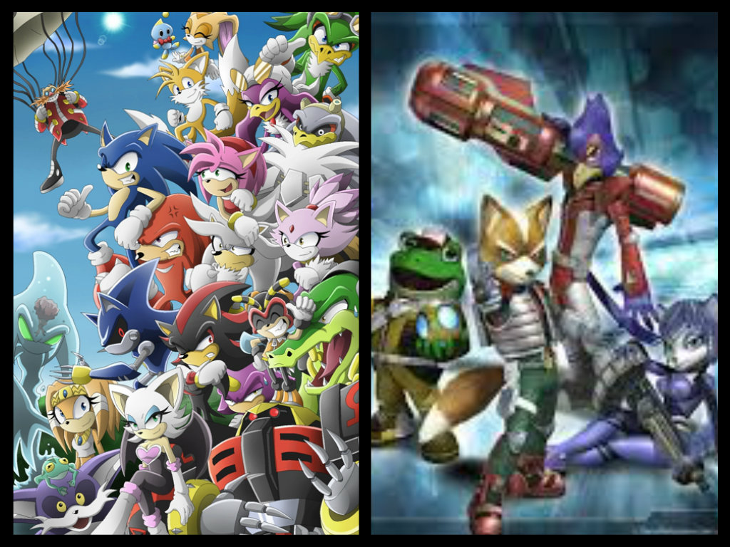 Sonic And Starfox Team Fox Assault Zoness Sea Base