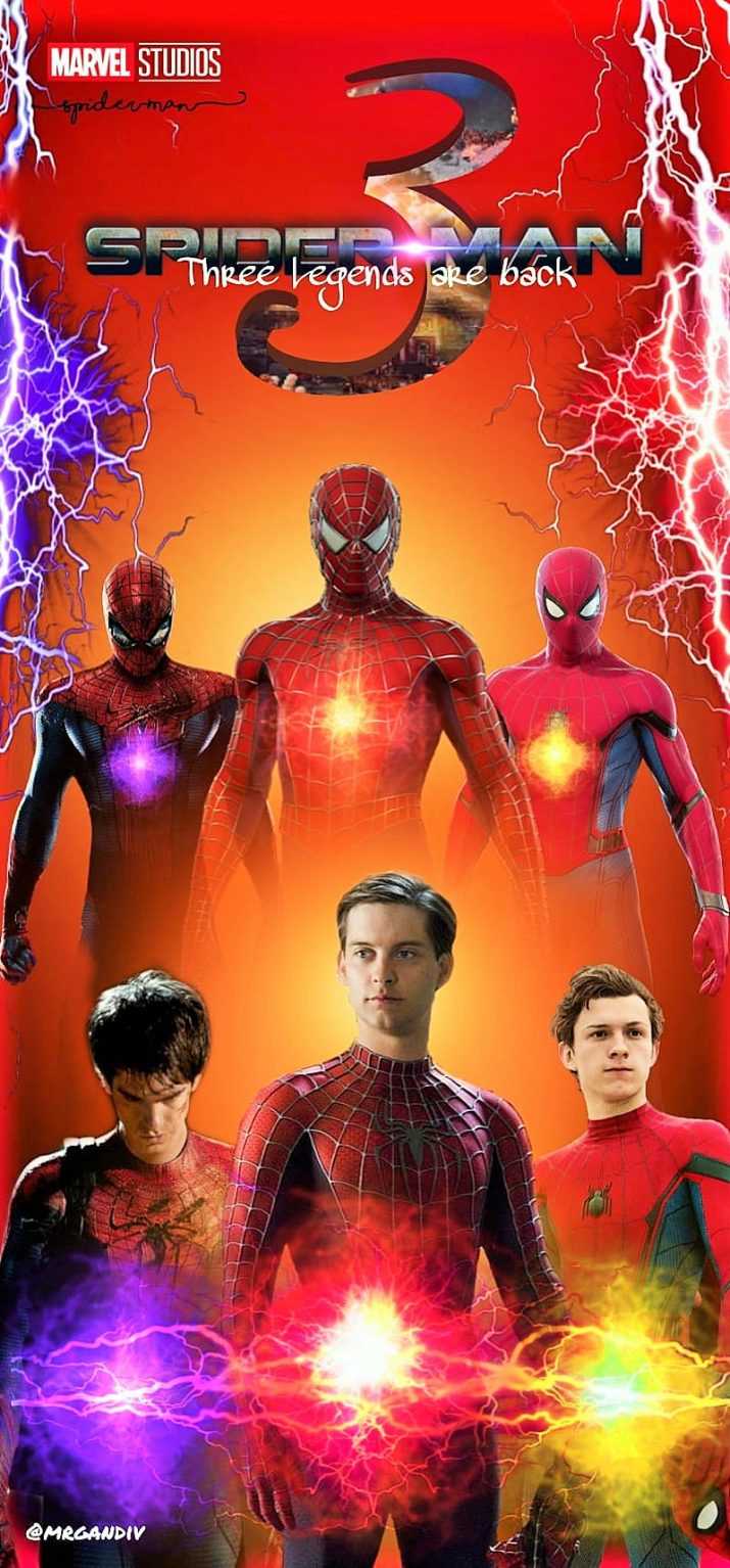 Cool All Three Spider Man Wallpaper