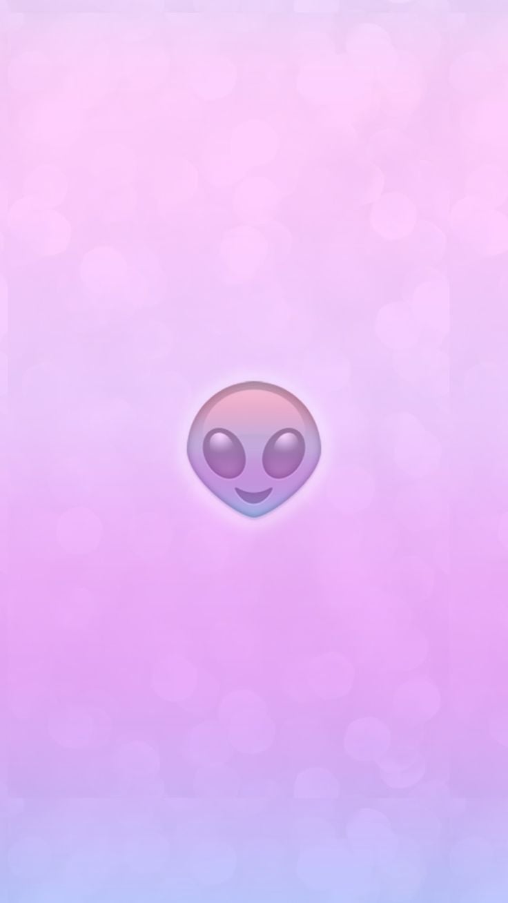 Wallpaper, background, iPhone, Android, HD, pink, purple, gradient, ombre, alien, emoji. Unicorn emoji wallpaper, Emoji wallpaper iphone, Emoji wallpaper