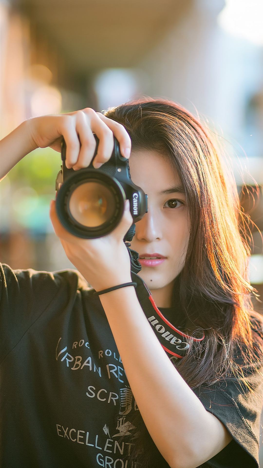 Black Canon Dslr Camera Girl Photography teahub io iPhone Wallpaper Free Download