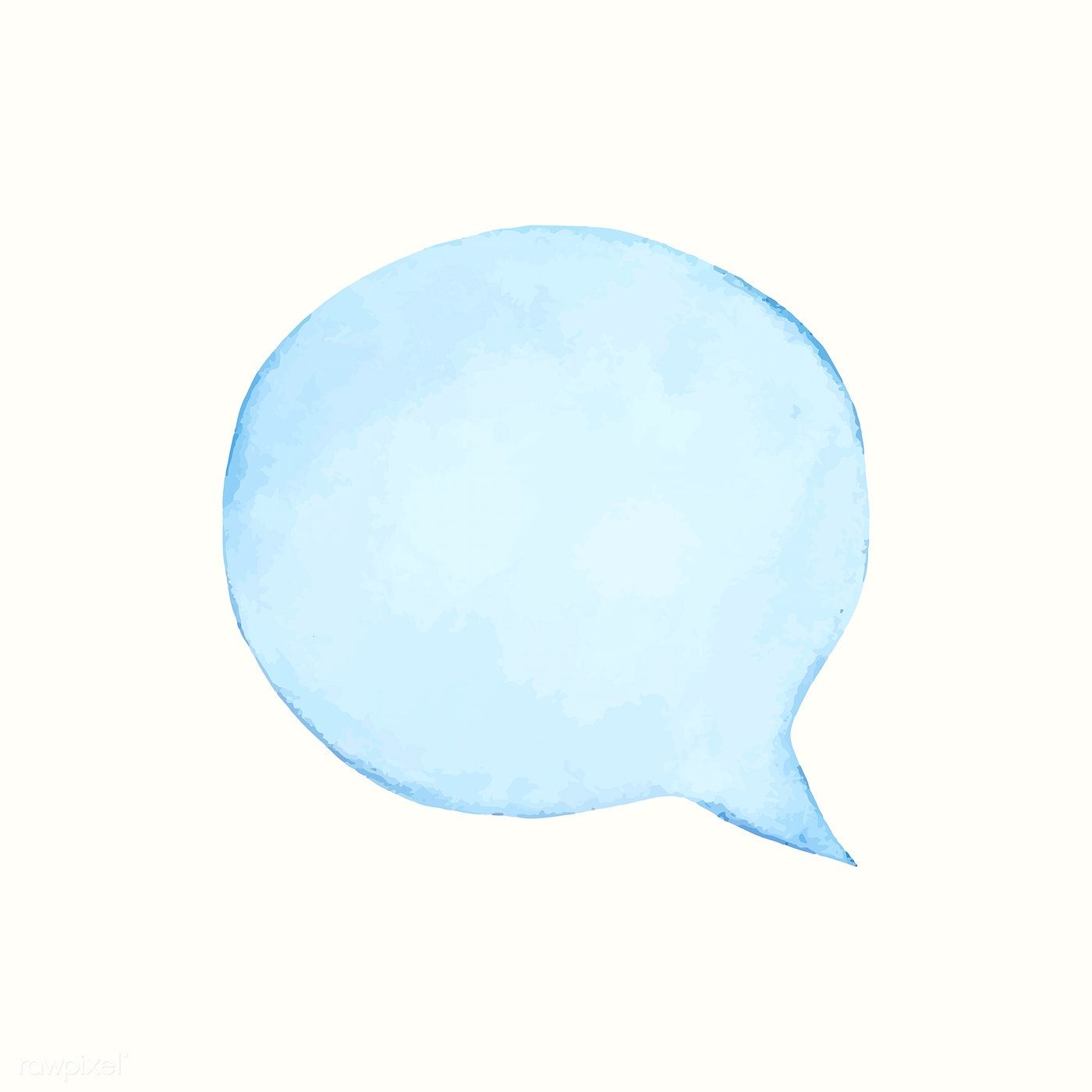 Illustration of an empty colorful speech bubble. free image by rawpixel.com / Aum. Speech bubble, Cute drawings, Illustration