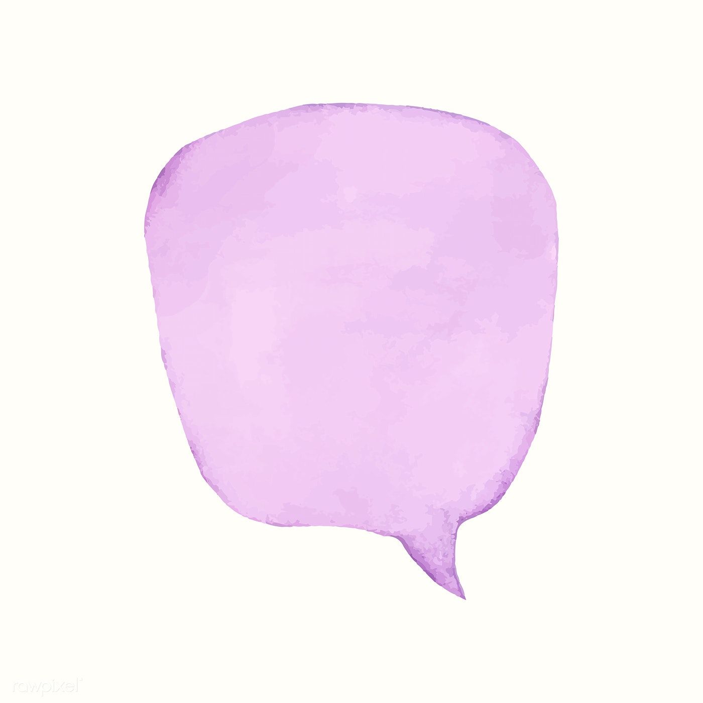 Illustration of an empty colorful speech bubble. free image by rawpixel.com / Aum. Free vector illustration, Illustration, Speech bubble