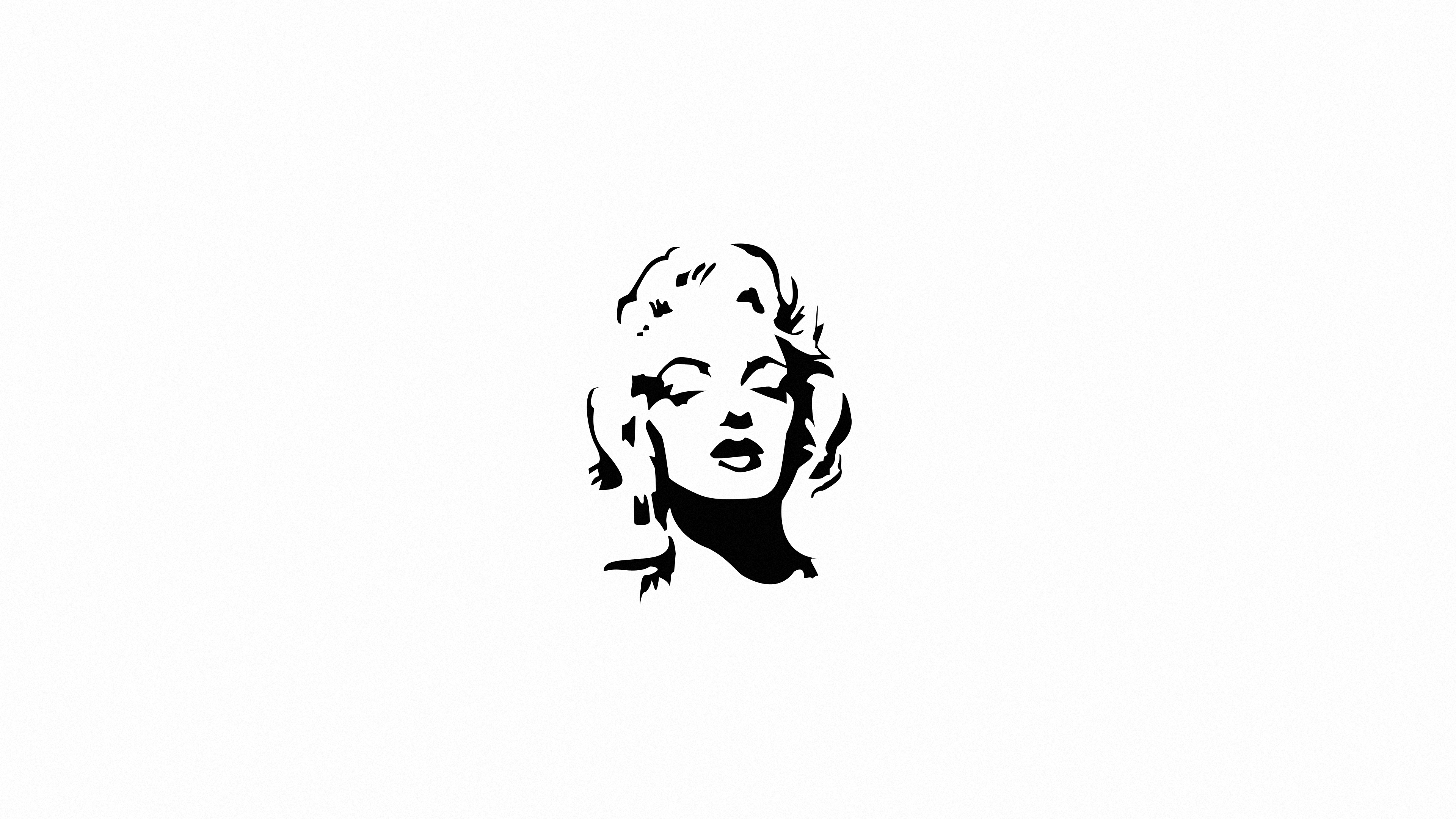 Wallpaper 4k Marilyn Monroe Monochrome Minimal 4k Wallpaper