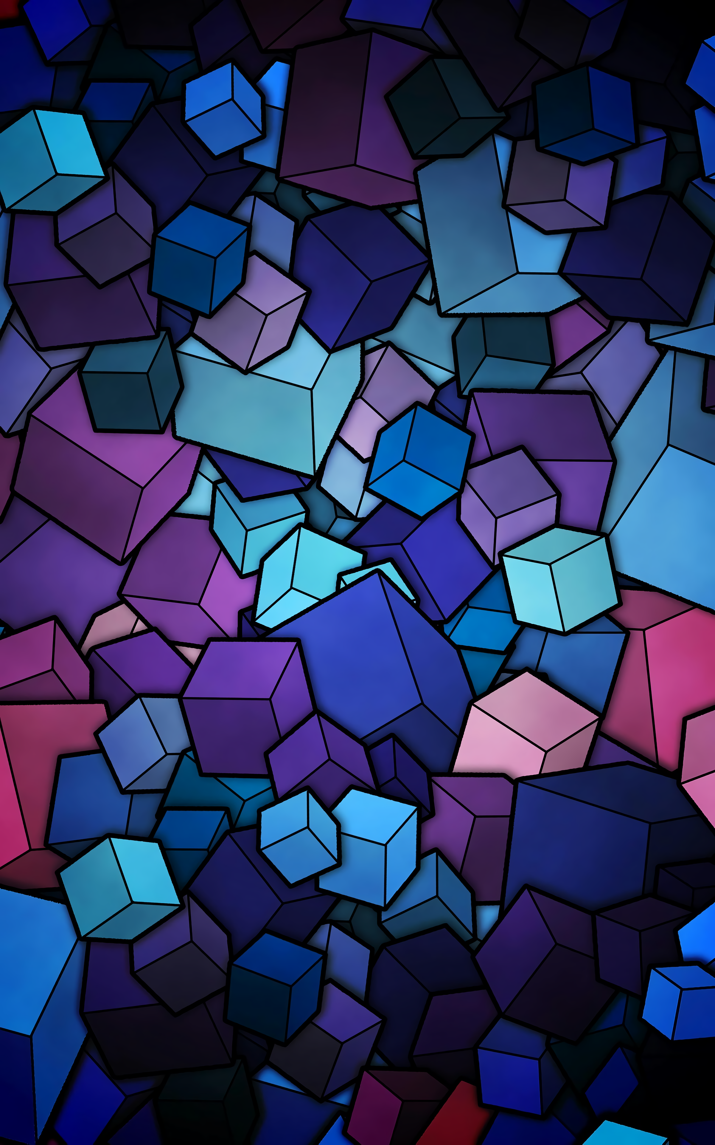 Purple Cube Wallpaper Free Purple Cube Background