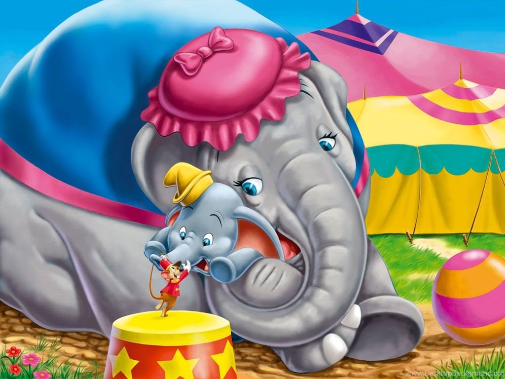 Baby Dumbo And Mom Wallpaper. Desktop Background