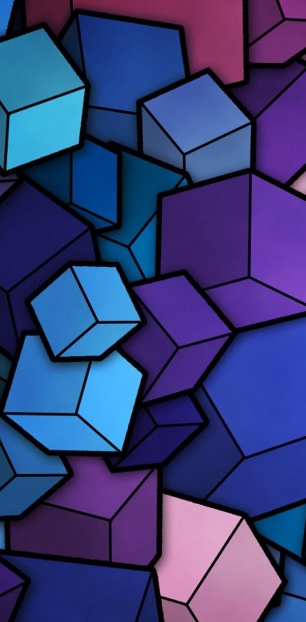 Colored Cubes wallpaper