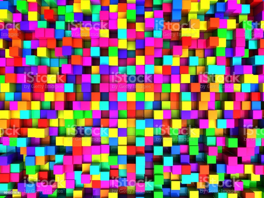 Colorful Cubes Background Stock Illustration Image Now