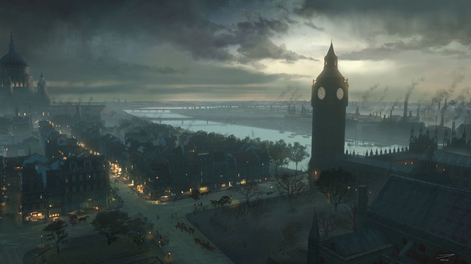 The concept art behind Assassin's Creed Syndicate's beautiful Victorian London. Assassins creed, Victorian london, Assassins creed syndicate