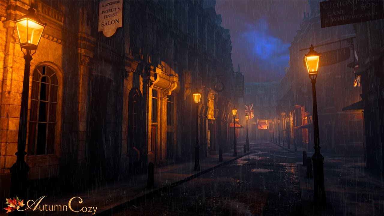 7) VICTORIAN AMBIENCE: Victorian London Thunderstorm (Horses, Bells, Walking on Cobblestone). Your guest. Victorian london, Ambience, Dark fantasy art