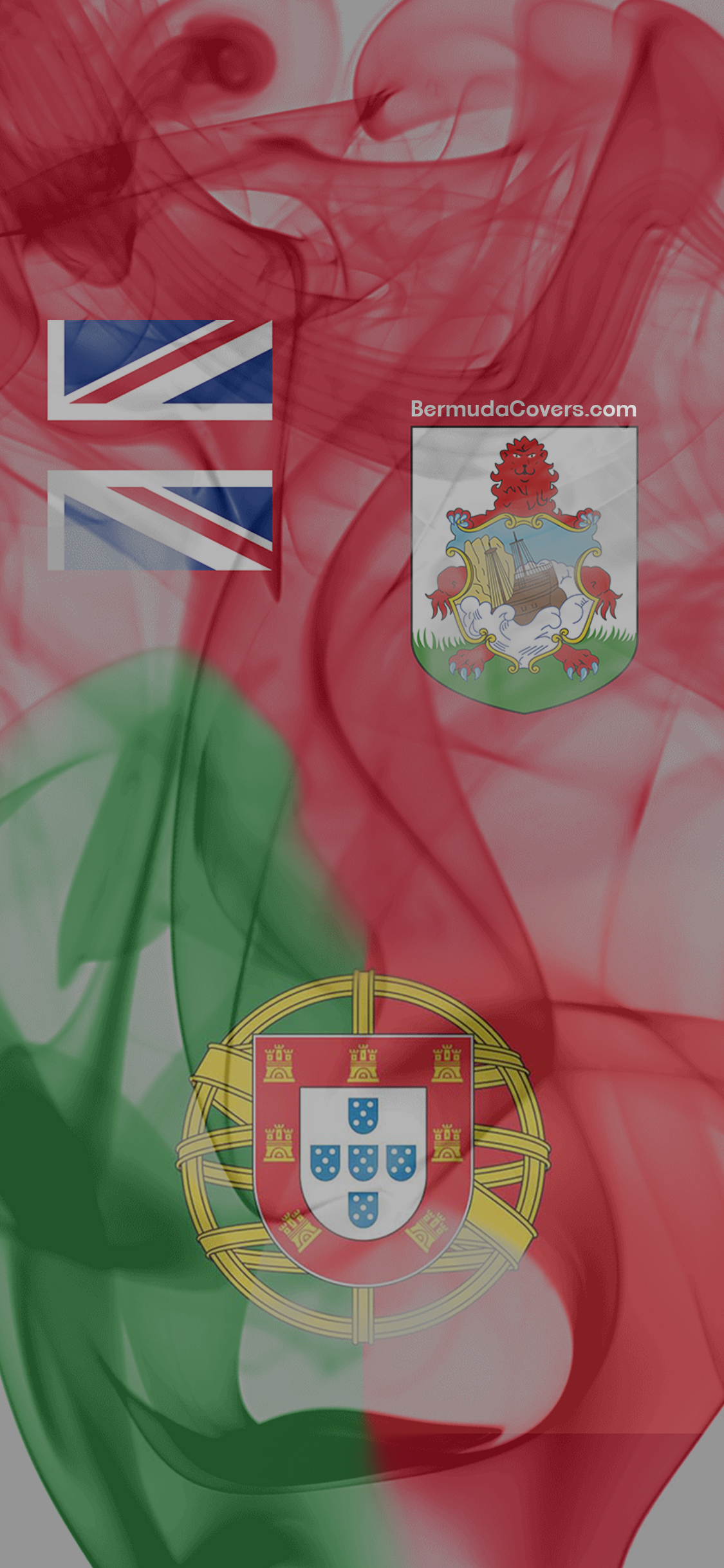 Wallpaper Wednesday: Bermuda & Portugal Flags