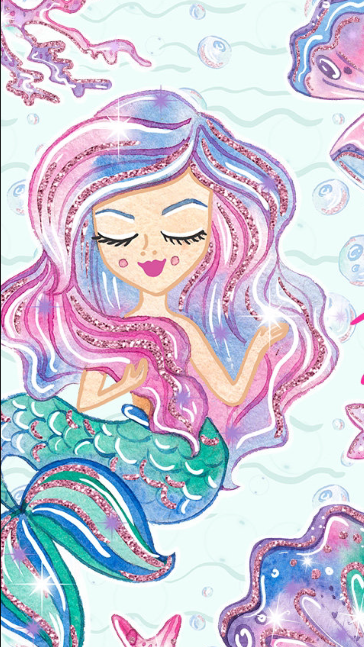 Wallpaper. Mermaid art, Mermaid wallpaper, Unicorn wallpaper