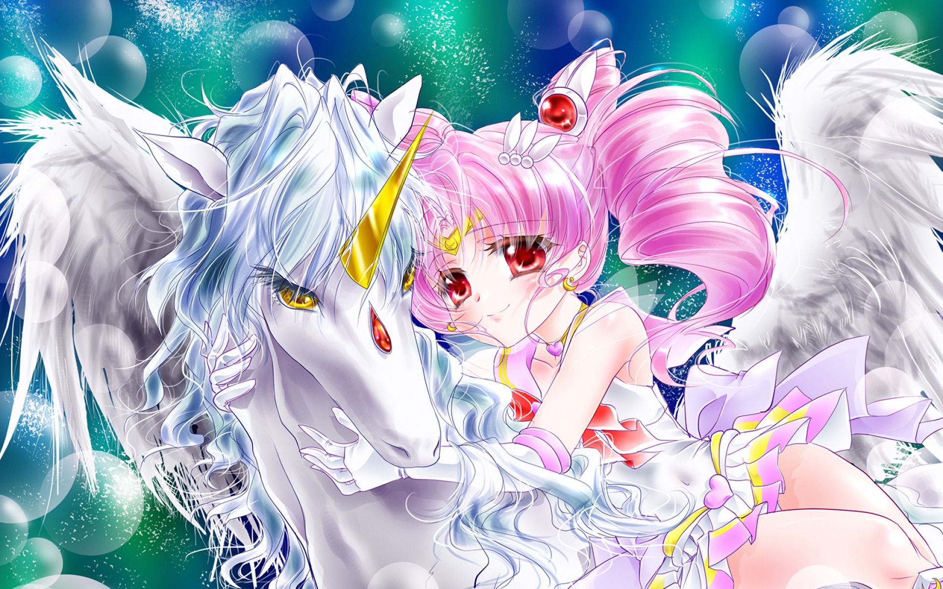 unicorns and mermaids wallpaper