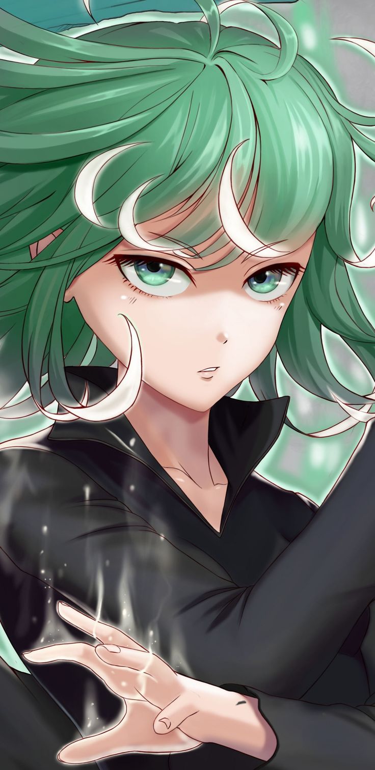 Green hair, Tatsumaki, One Punch Man, anime, artwork wallpaper. One punch, One punch man, Anime