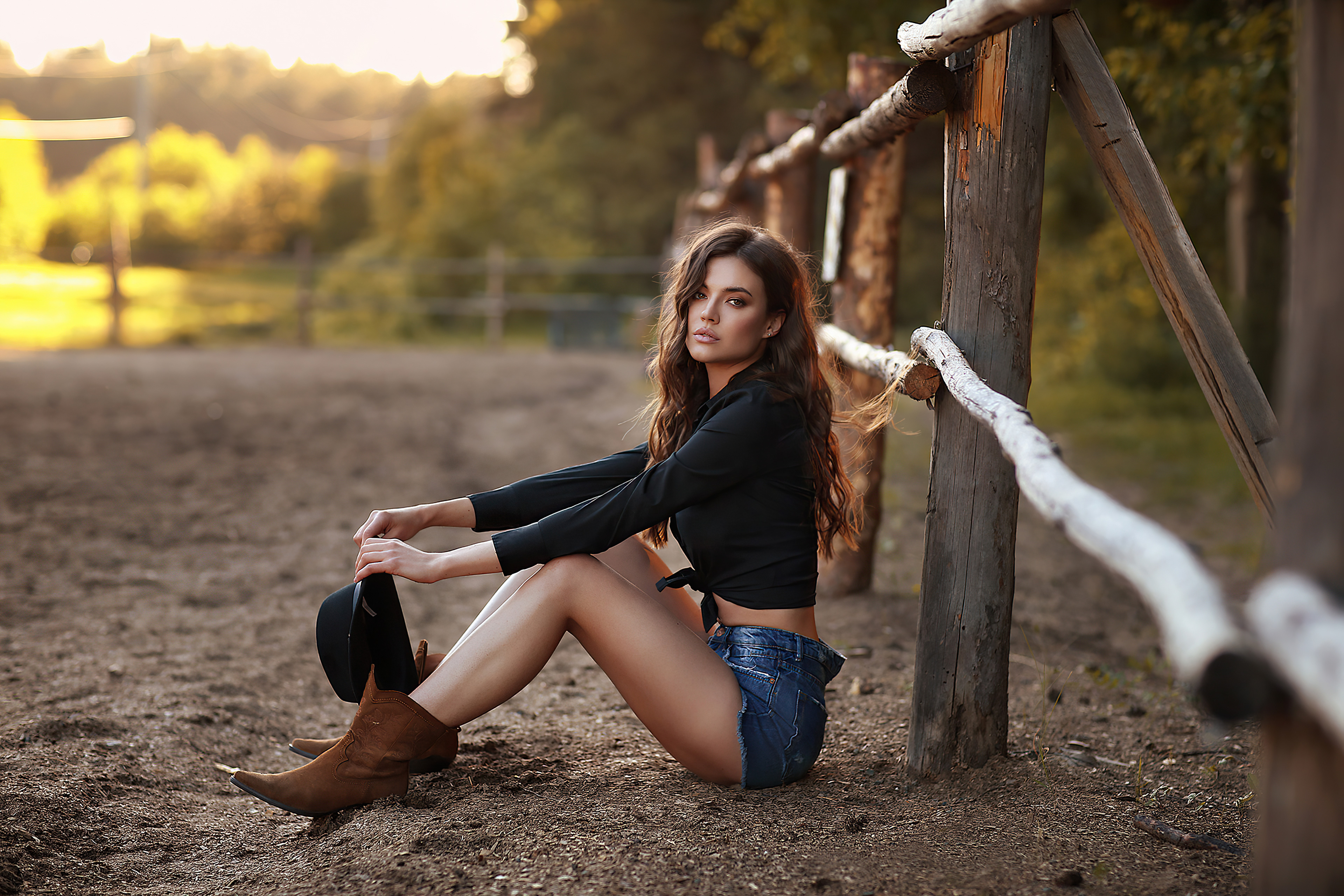 Brunette Cowgirl