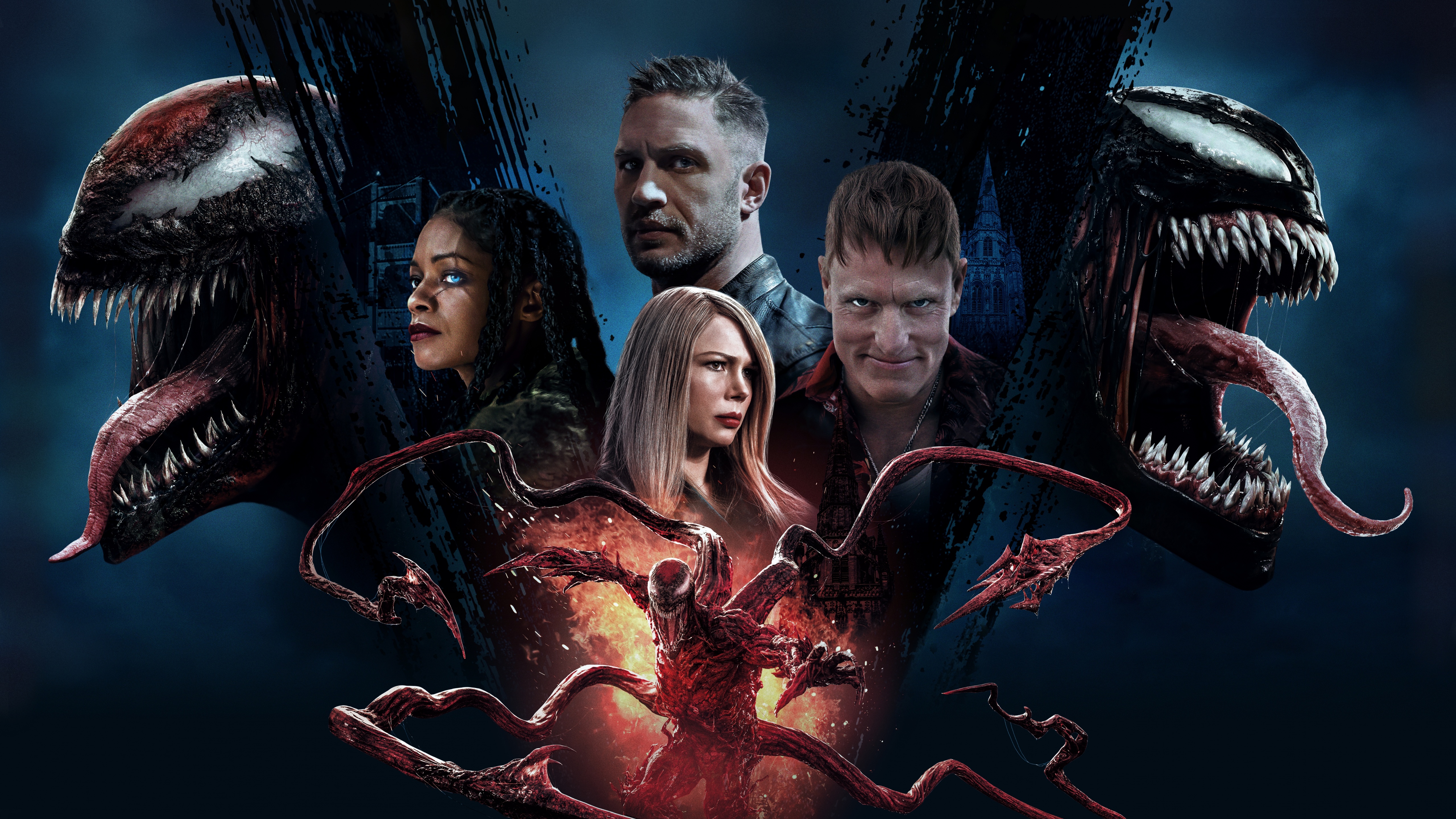 Venom: Let There Be Carnage Wallpaper 4K, Venom 2021 Movies, Woody Harrelson, Tom Hardy, Movies