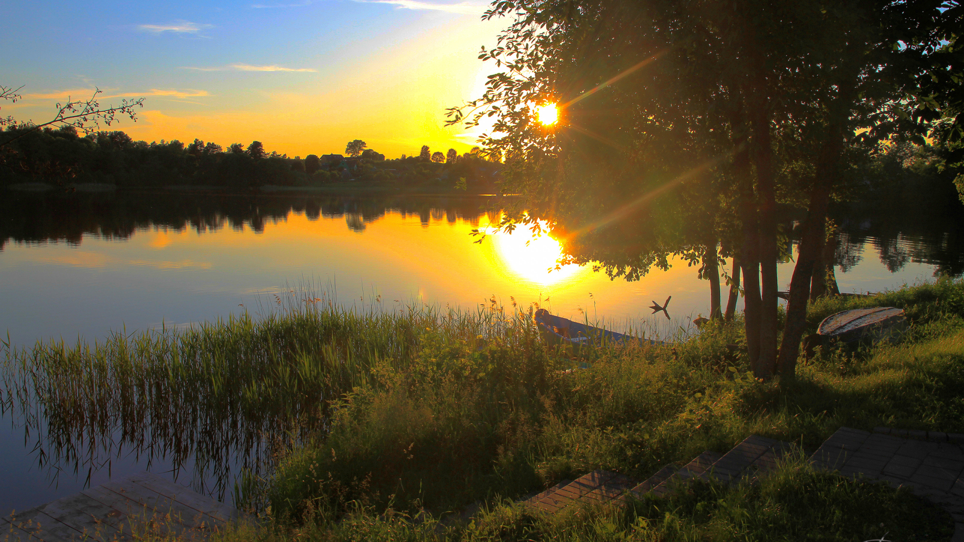 Free download Boat Summer Sunset Lake Quiet Pond Evening Wallpaper 2560x1600px [2560x1600] for your Desktop, Mobile & Tablet. Explore Picture of Summer Lakes Wallpaper. Summer Country Scenes Wallpaper, Google Summer Wallpaper