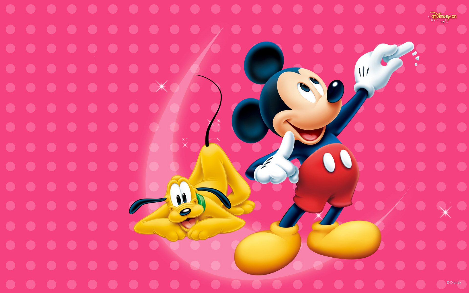 Mickey & Pluto HD Wallpaper