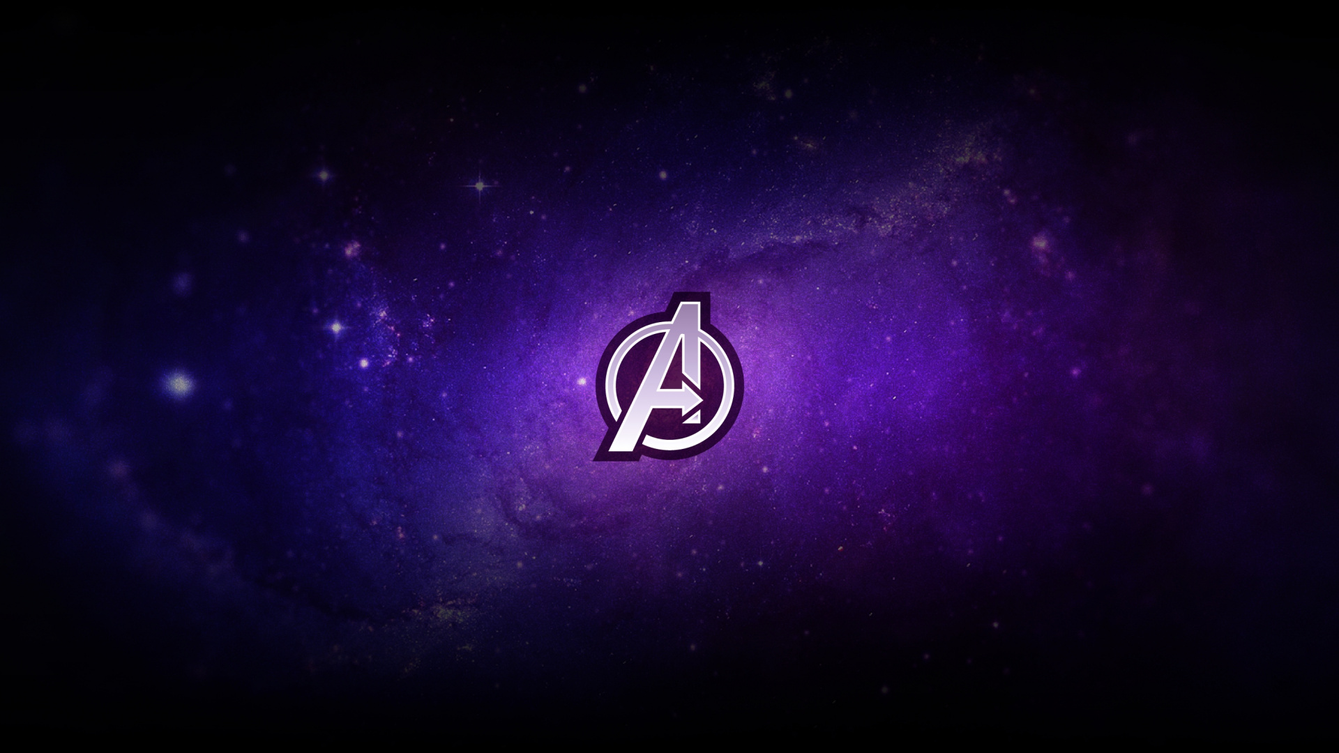 Download Avengers, logo, purple, minimal wallpaper, 1920x Full HD, HDTV, FHD, 1080p