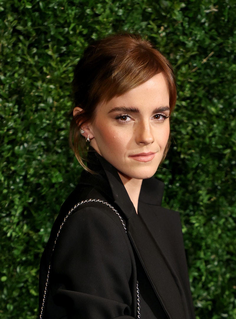 Emma Watson's 2022 BAFTAs Look Features Low Cut, Sheer Mini Dress