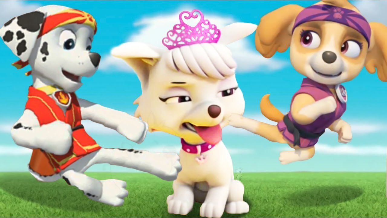 PAW Patrol- Mission PAW Sweetie Royal Crown vs KUNG FU Pups Jr Fun Kids Game