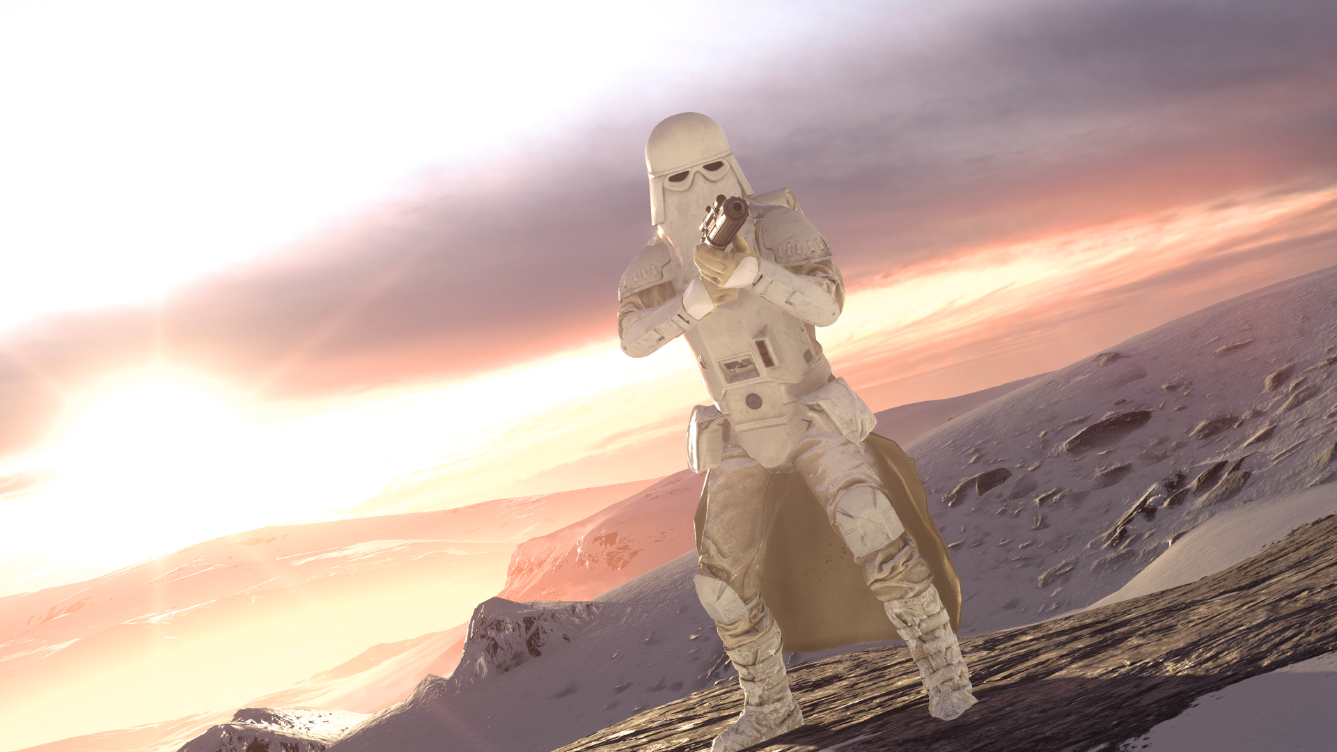 Snowtrooper on Hoth HD Wallpaper