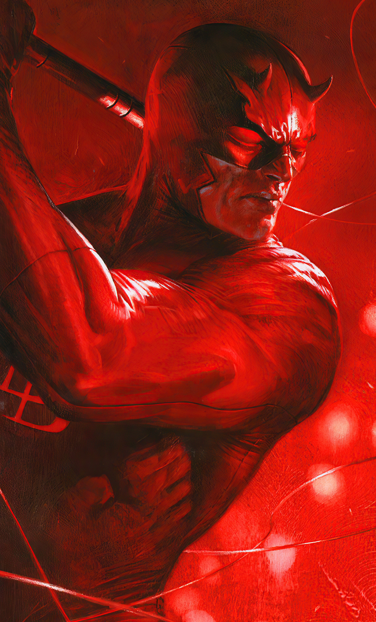 4k Red Daredevil Wallpaper