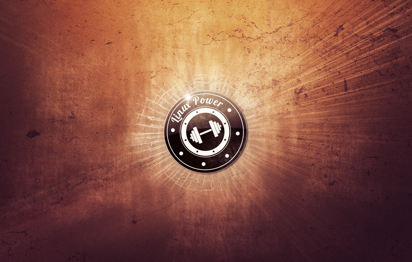 Wallpaper logo, logo, linux, logo, power image for desktop, section минимализм