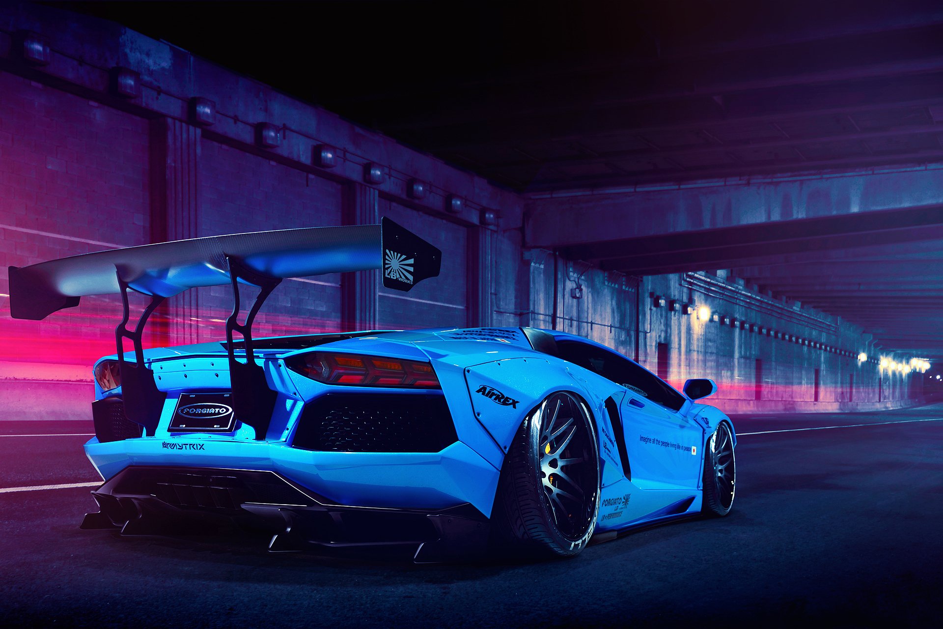lamborghini, Aventador, Lp700 4, Liberty, Walk, Blue Wallpaper HD / Desktop and Mobile Background