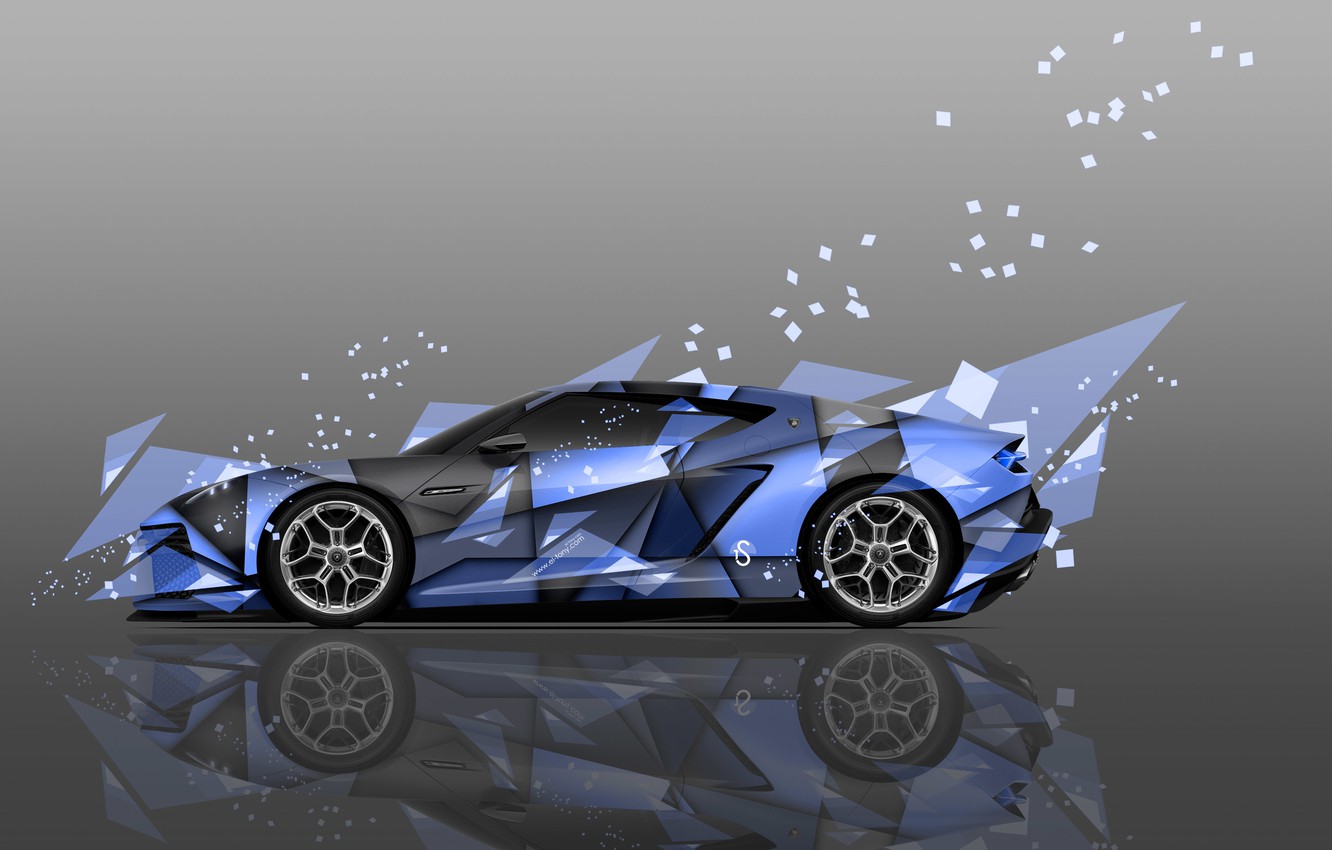 Wallpaper Color, Auto, Design, Blue, Lamborghini, Machine, Style, Blue, Wallpaper, Blue, Fragments, Art, Art, Abstract, Auto, Blue image for desktop, section абстракции