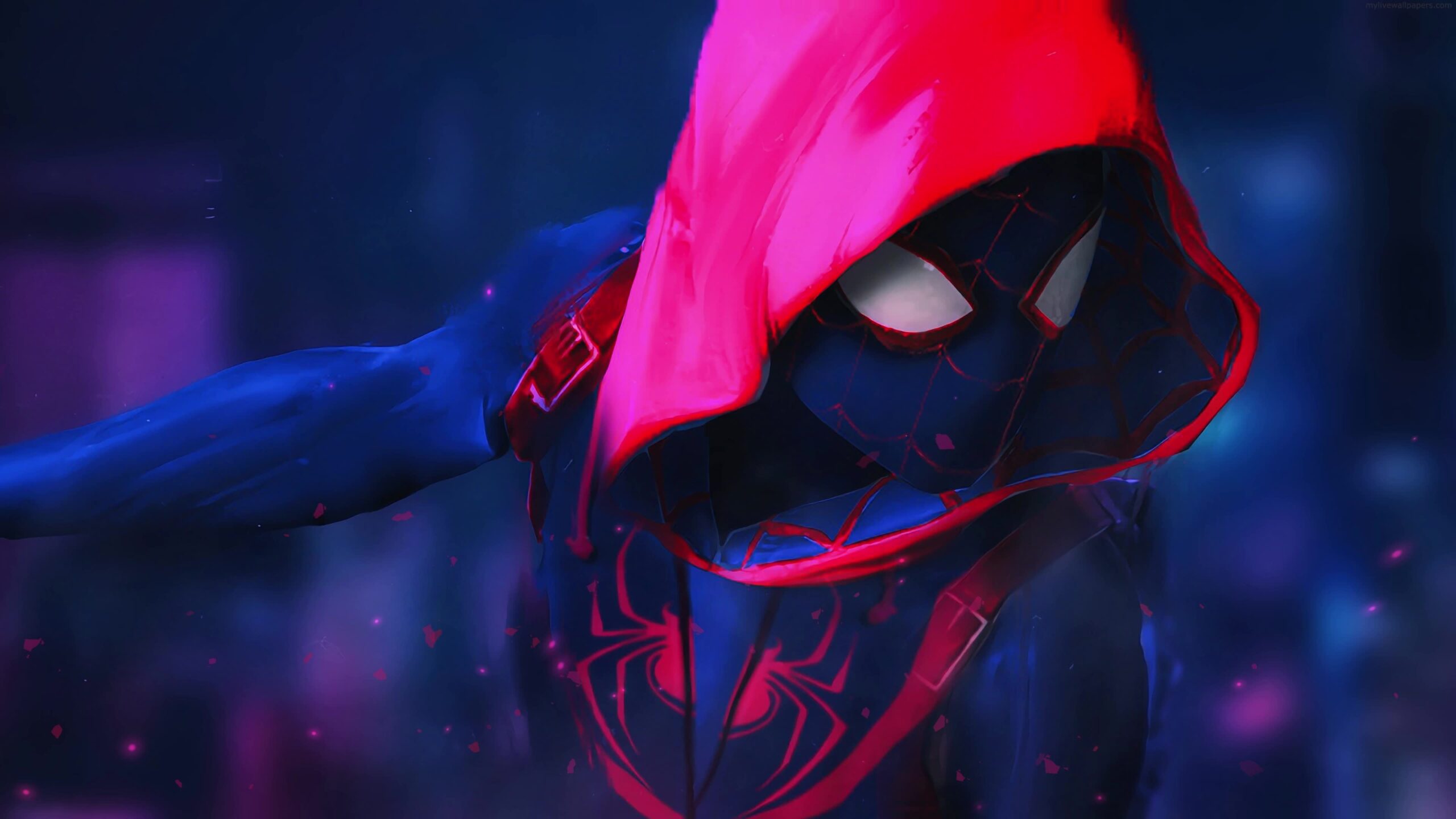 Marvel Spiderman With Hooded Suit 4K Live Wallpaper: Free HD 4K Live Wallpaper For Windows & MacOS