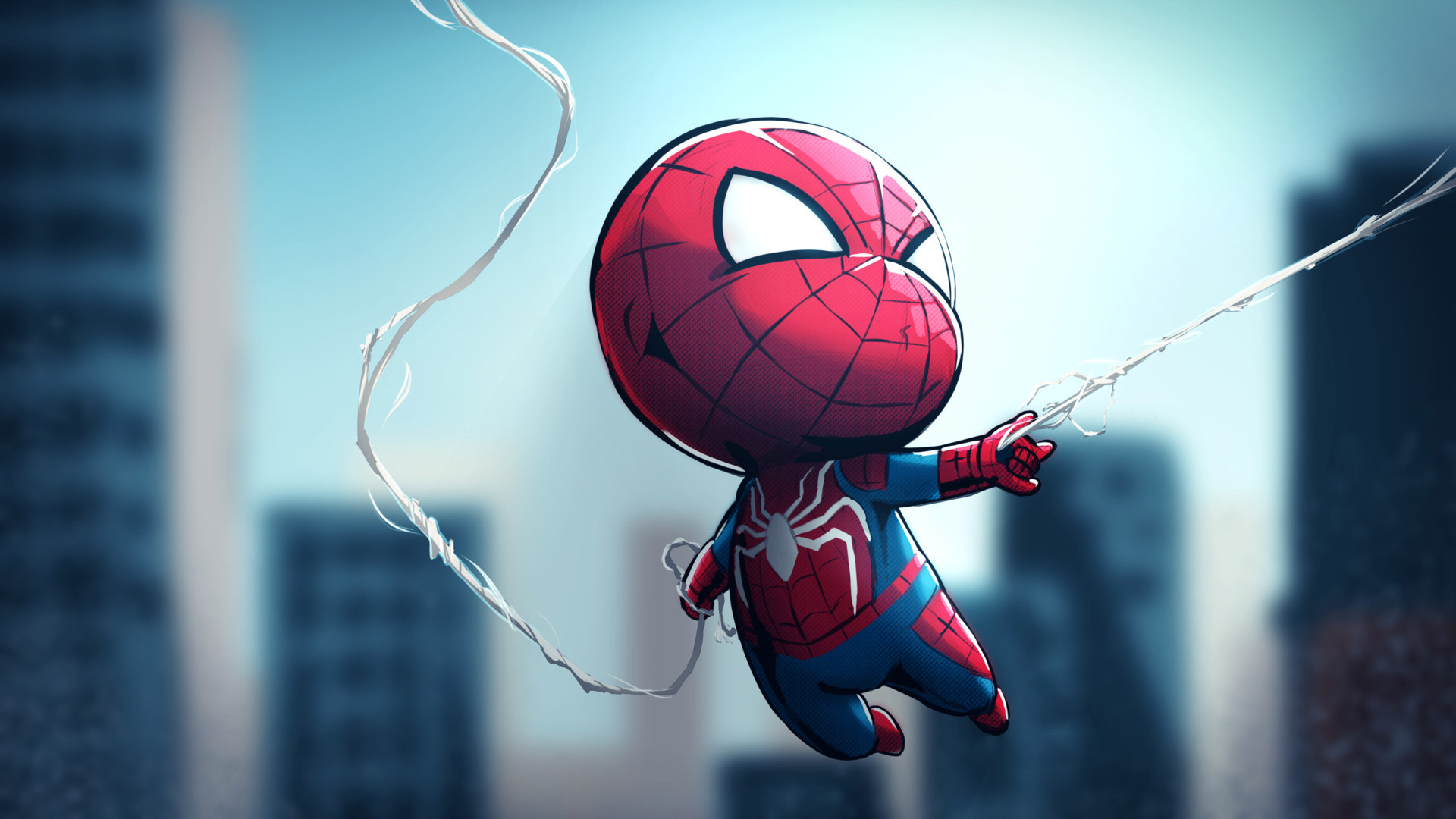 Chibi Spiderman Laptop Full HD 1080P HD 4k Wallpaper, Image, Background, Photo and Picture