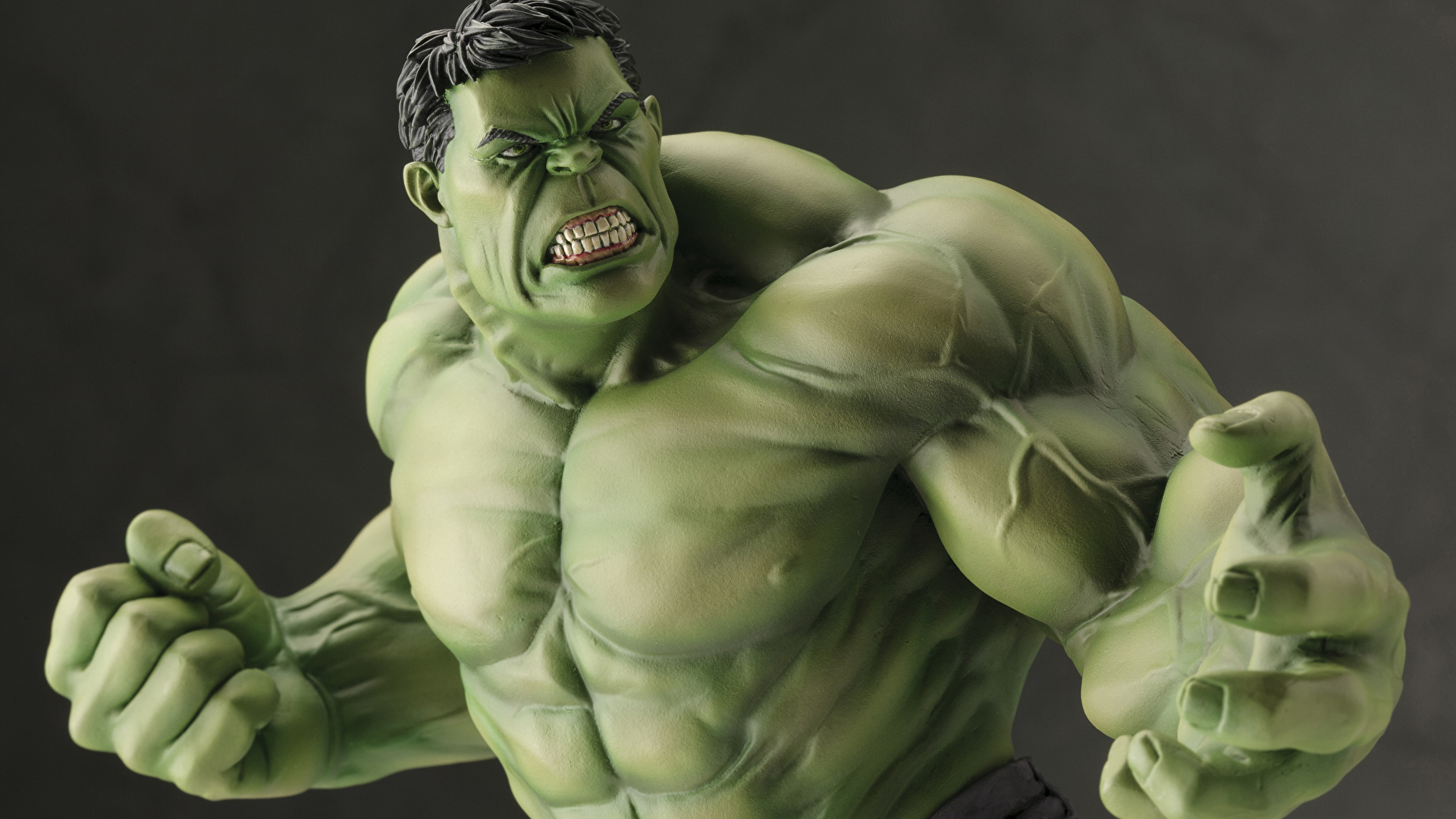 Photos Hulk hero Muscle Green Fantasy angry Hands toy 1920x1080