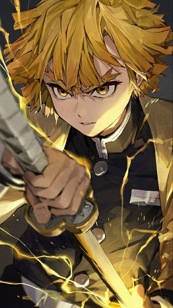 Demon slayer _ zenitsu _ Anime _ Wallpaper 13 pro max Wallpaper, iPhone 12 Background, iPhone Wallpaper, iPhone background., WallpaperUpdate, Best iPhone Wallpaper and iPhone background