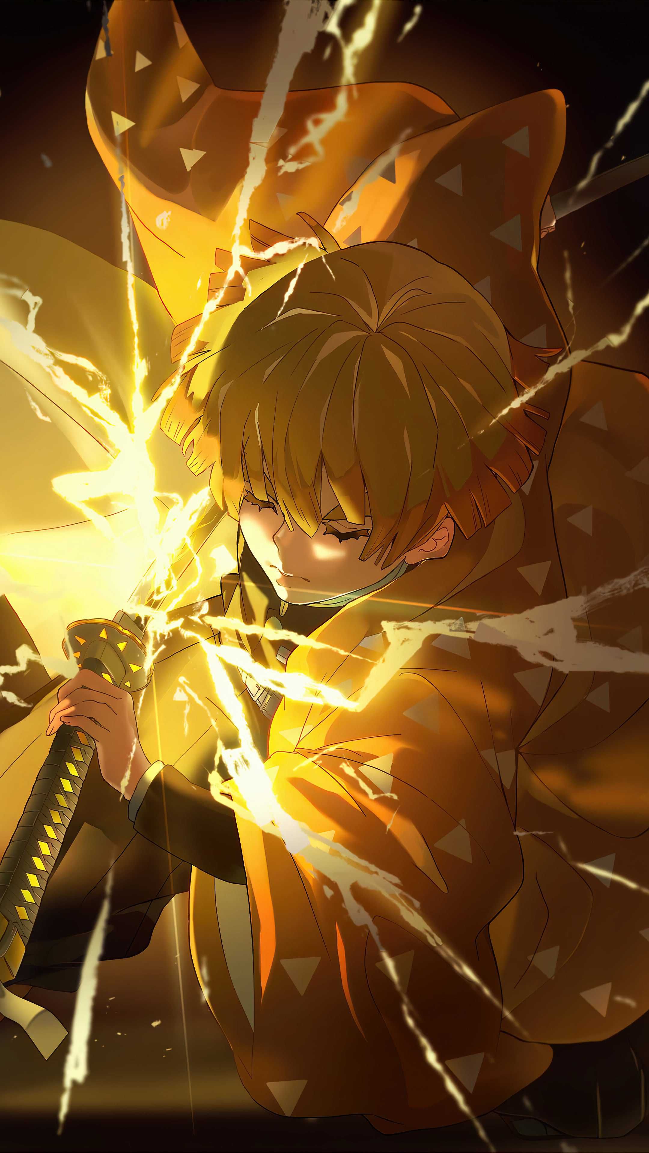 Zenitsu Wallpaper Android Discover more Anime, Demon Slayer, Kimetsu no Yaiba, Manga, Zenitsu wallpaper.. Android wallpaper, Wallpaper, Anime