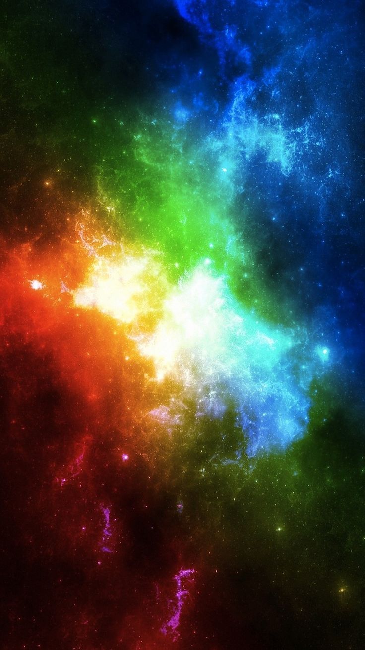 Colorful #Dark #Space iPhone wallpaper. Space iphone wallpaper, Rainbow wallpaper, Blue flower wallpaper