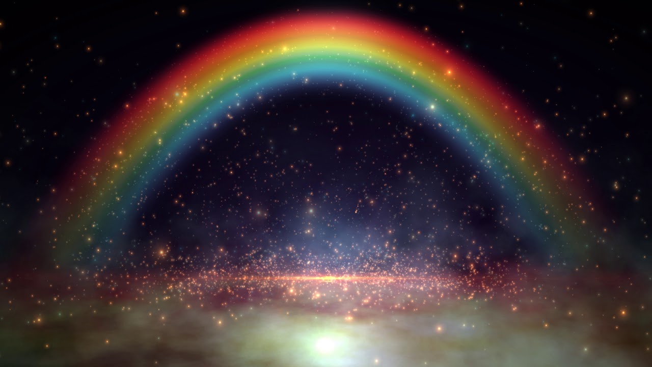 8K Rainbow Space Nebula