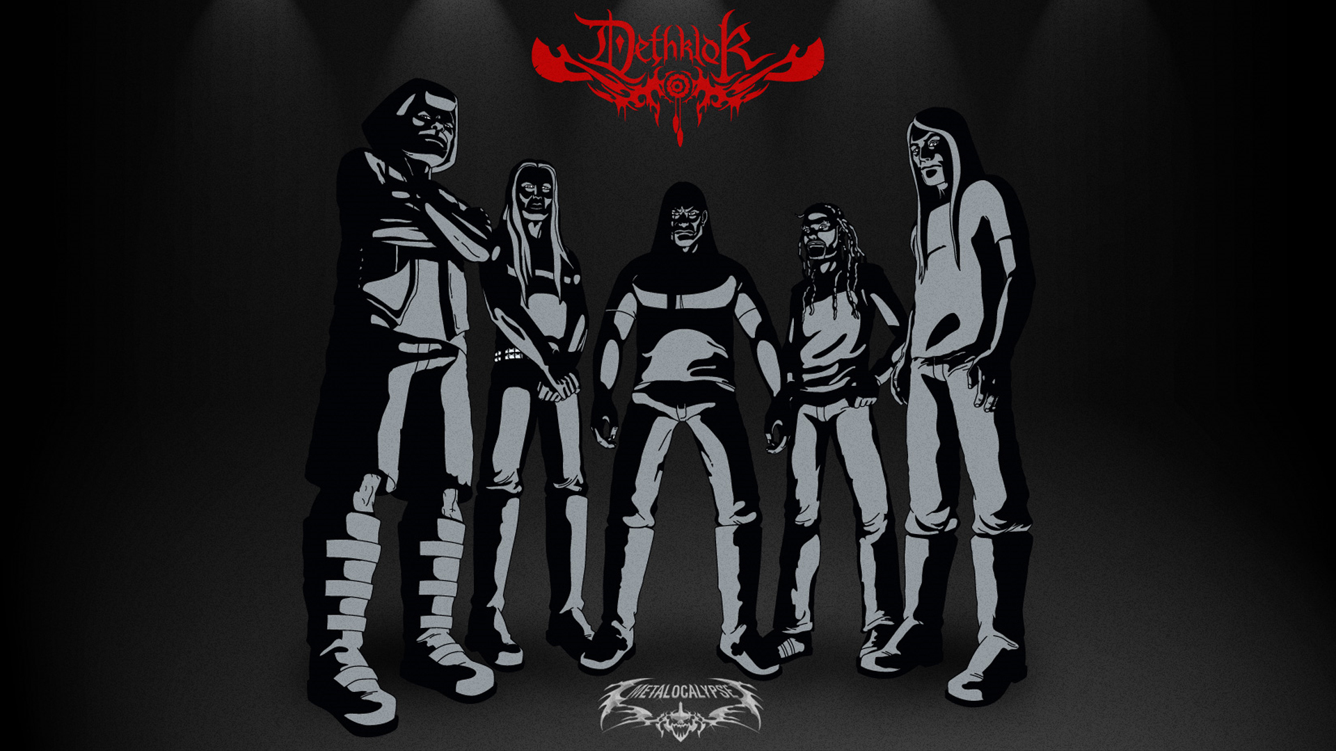 dethklok, Heavy, Metal, Music, Cartoons, Hard, Rock, Band, Groups, Metalocalypse Wallpaper HD / Desktop and Mobile Background