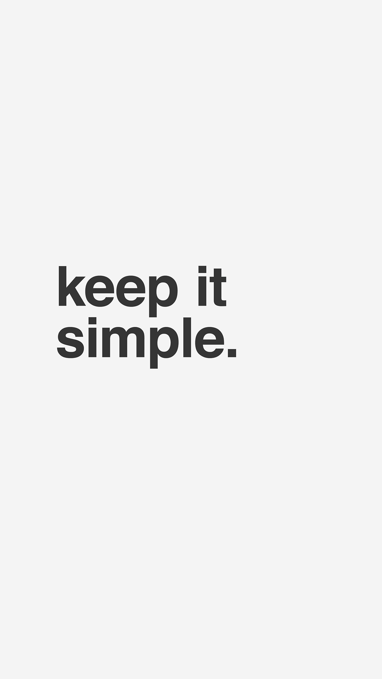 Keep It Simple White iPhone 7 Wallpaper Wallpaper Keep It Simple