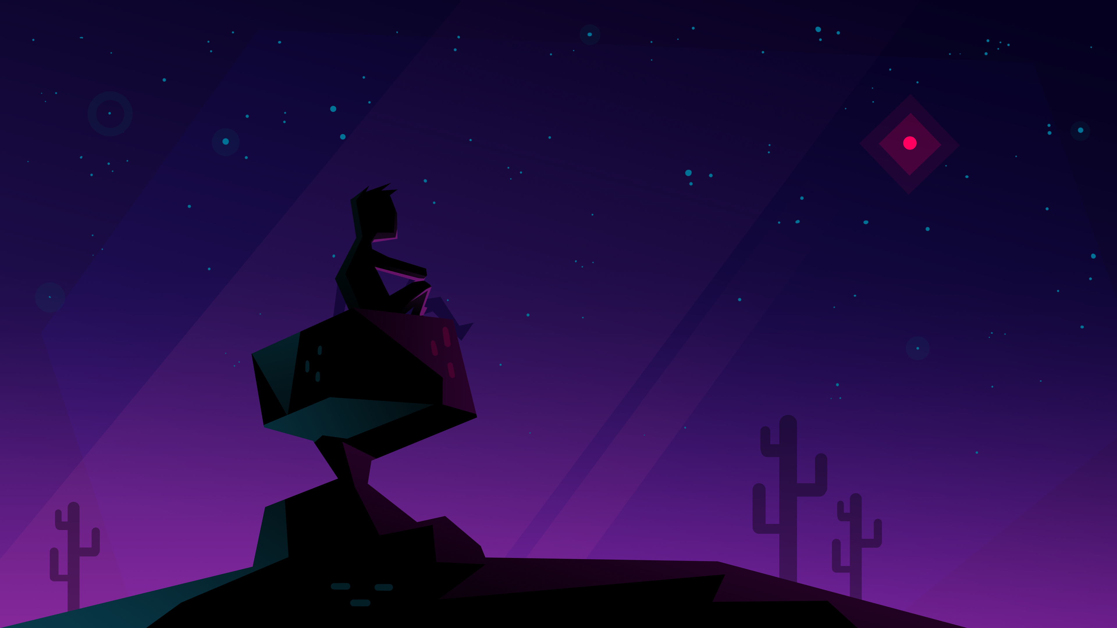 Wallpaper 4k Kid Alone Sitting On Stone Wallpaper